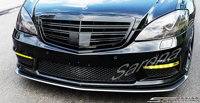 Custom Mercedes S Class  Sedan Front Lip/Splitter (2010 - 2013) - $299.00 (Part #MB-030-FA)